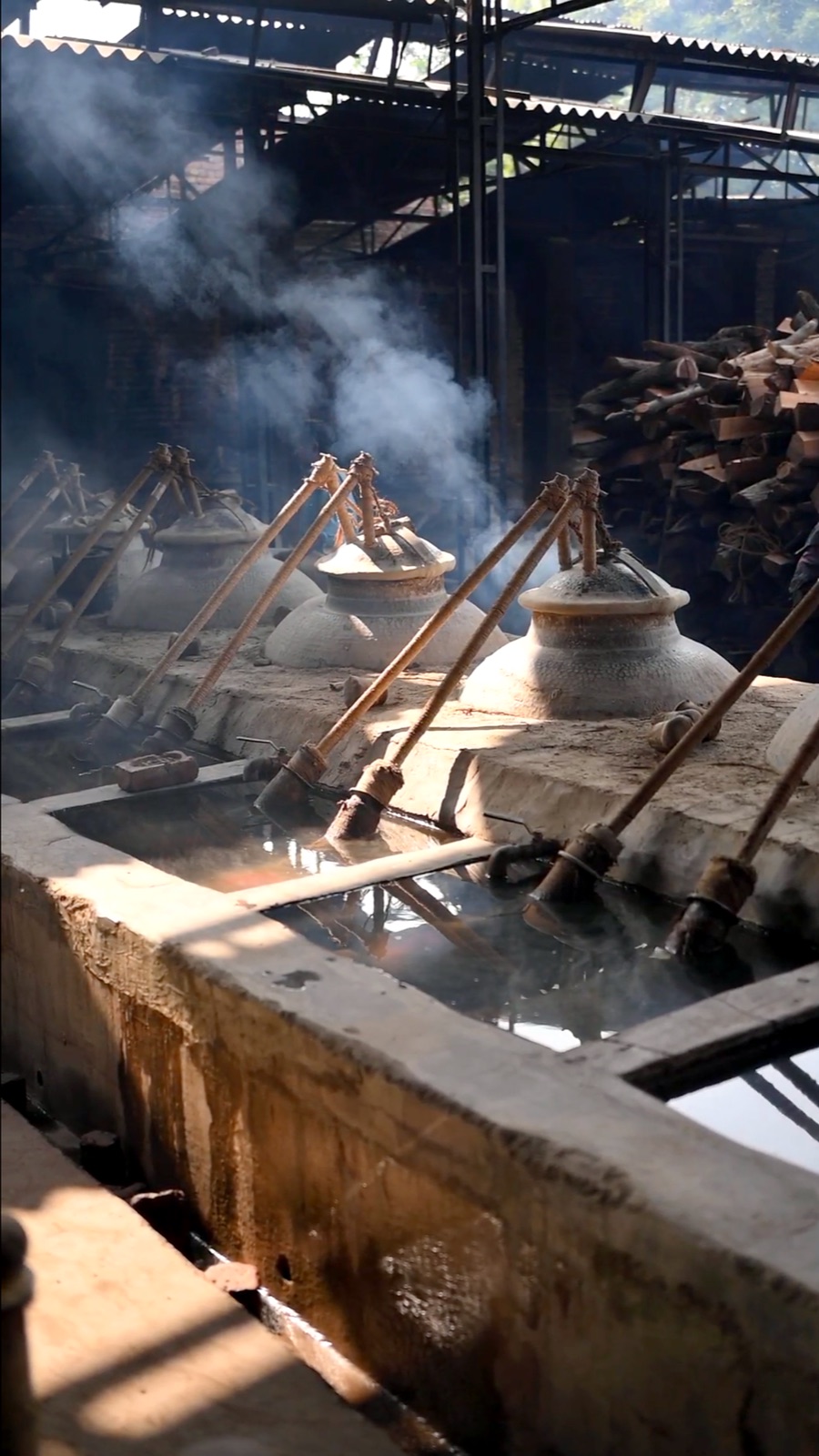 Traditional Deg Bhapka distillation vessels used in Kannauj attar making